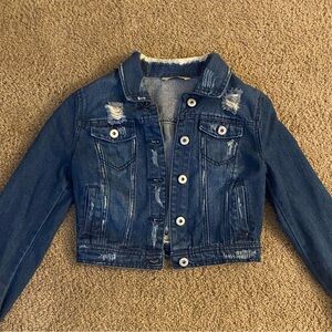 Ripped jean jacket